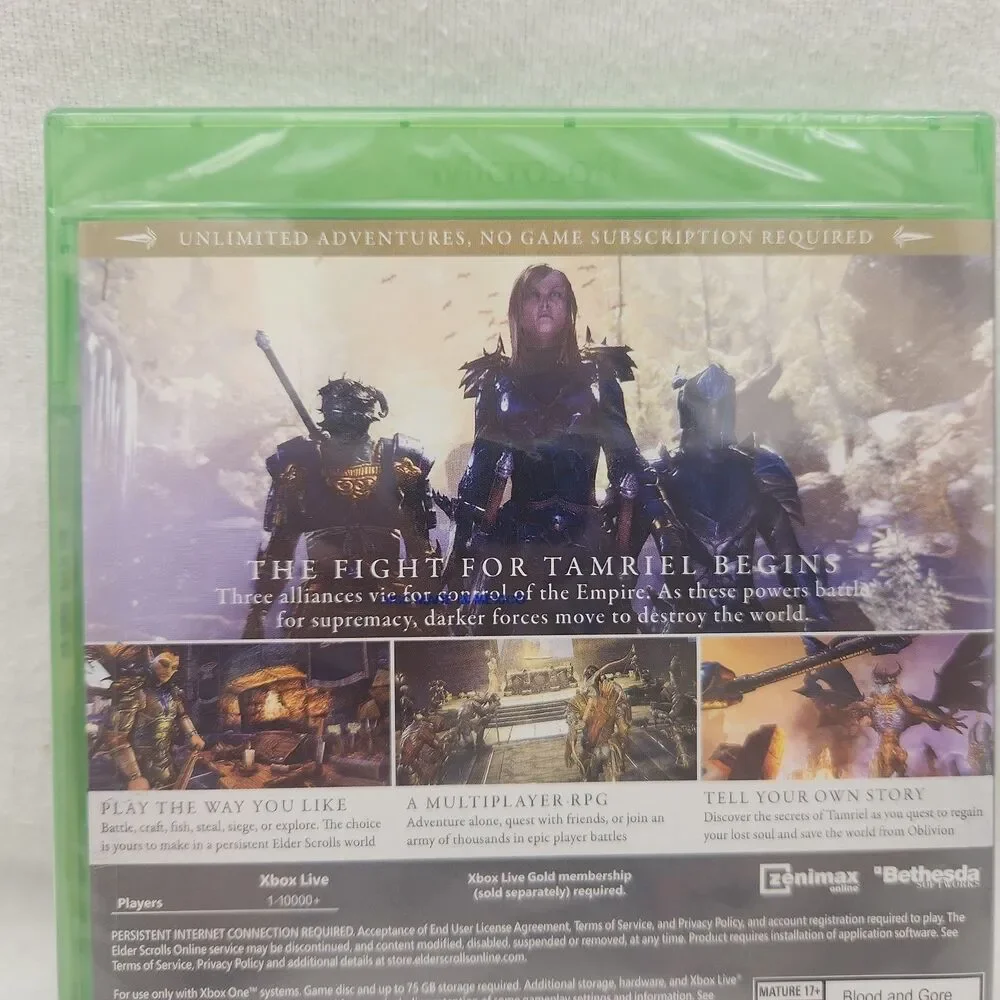 Game Xbox One 2015 The Elder Scrolls Online Tamriel Unlimited NEW Zenimax